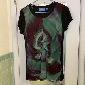 NEW Vera Wang tie dye tee, medium with stretch
